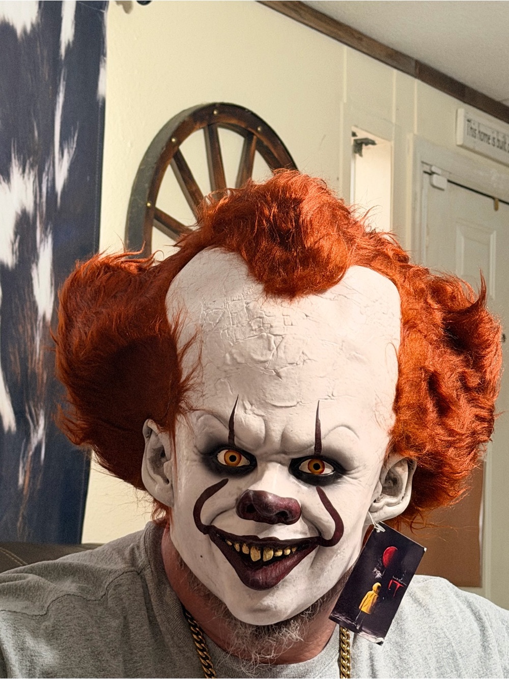 Adult Pennywise Clown Costume Mask